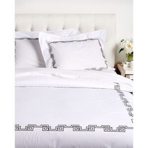 Dea Italian Linens Greek Embroidered Duvet Set